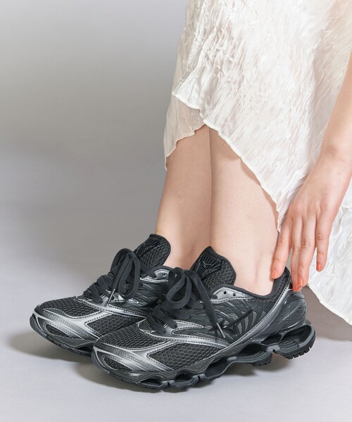 MIZUNO（ミズノ　）の「＜MIZUNO＞WAVE PROPHECY LS/スニーカー（スニーカー・レディース・ナチュラル/ダークグレー・23.5cm/24cm/24.5cm/25cm）」の4枚目の写真