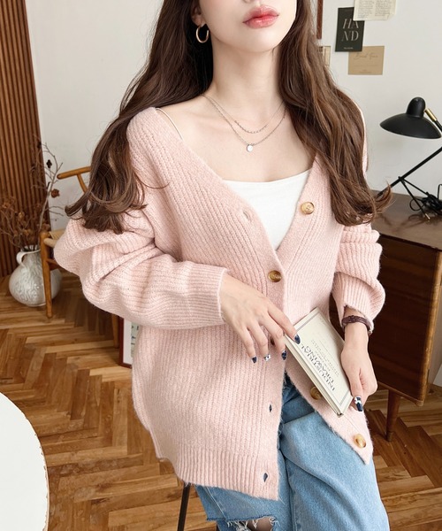 buddix Vネックニットカーディガン Honeycomb Knit V Neck Cardigan | buddix | VERTICAL GARAGE OFFICIAL