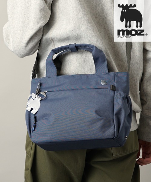 moz(モズ)の「moz(モズ) 撥水 B5サイズ収納可 2WAYショルダーバッグ ハンドバッグ ZZRK-04(ショルダーバッグ・レディース・トリコロール/ブラック/アイボリー/グレイッシュブルー/キャメル/ブラウン系その他・ONE SIZE)」の4枚目の写真