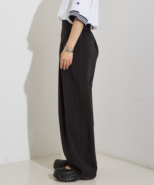 NOMINE(ノミネ)の「【セットアップ着用可】3タック ワイドパンツ(その他パンツ・レディース・ホワイト/ブラウン系その他/ブラック・フリー/S/M)」の17枚目の写真