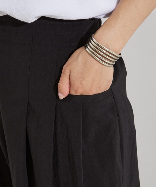 NOMINE(ノミネ)の「【セットアップ着用可】3タック ワイドパンツ(その他パンツ・レディース・ホワイト/ブラウン系その他/ブラック・フリー/S/M)」の21枚目の写真