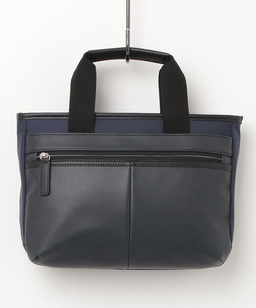 L.E.D.BITES（エルイーディーバイツ）の「コンビネーション素材　多機能ミニトート/ドライビングトート（トートバッグ・メンズ・ブラック/ネイビー・ONE SIZE）」の2枚目の写真