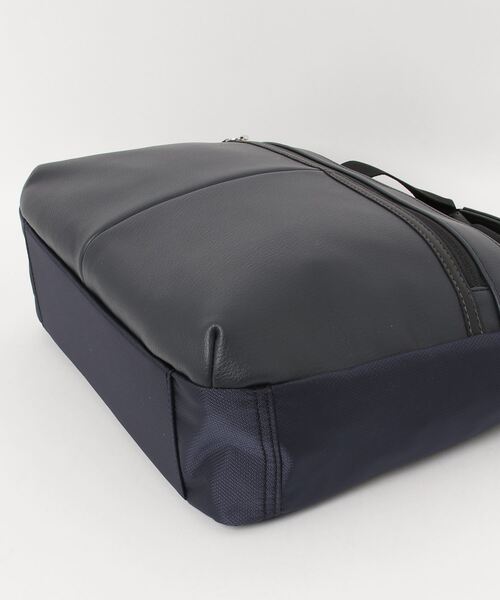 L.E.D.BITES（エルイーディーバイツ）の「コンビネーション素材　多機能ミニトート/ドライビングトート（トートバッグ・メンズ・ブラック/ネイビー・ONE SIZE）」の4枚目の写真