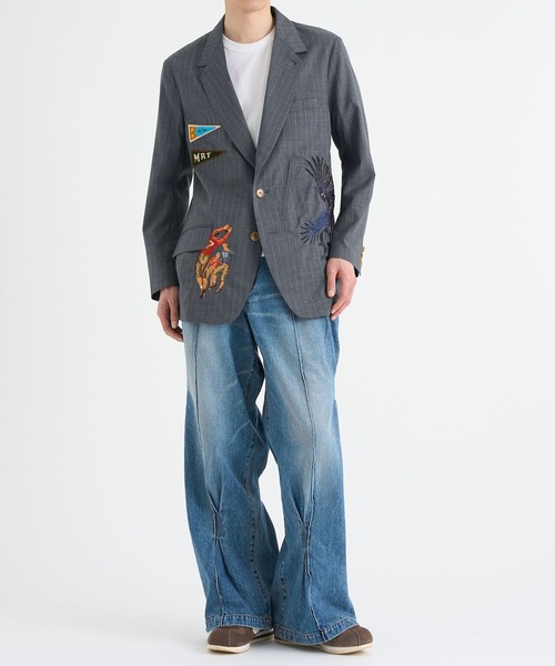 KHOKI 25SS Pinstripe-pattern jacket コッキ KHOKI / コッキ】Pinstripe-pattern jacket（テーラード