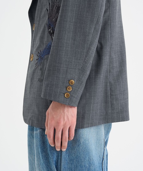 KHOKI 25SS Pinstripe-pattern jacket コッキ KHOKI / コッキ】Pinstripe-pattern jacket（テーラード