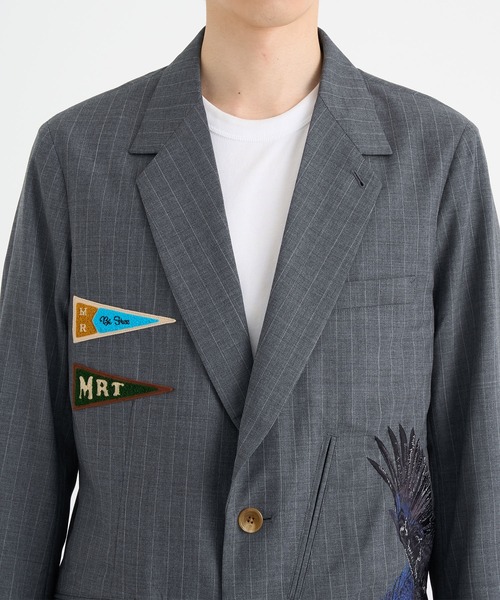 KHOKI 25SS Pinstripe-pattern jacket コッキ KHOKI / コッキ】Pinstripe-pattern jacket（テーラード