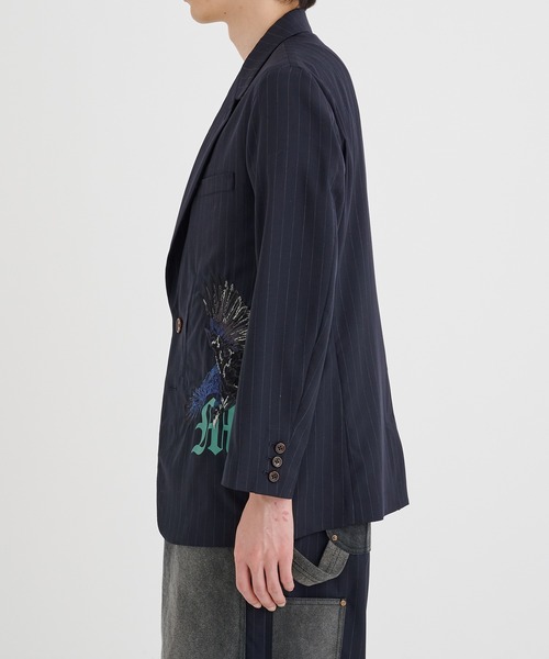 KHOKI 25SS Pinstripe-pattern jacket コッキ KHOKI / コッキ】Pinstripe-pattern jacket（テーラード
