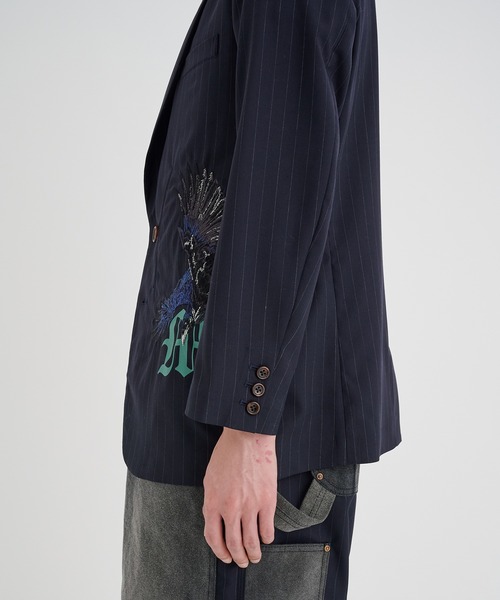 KHOKI 25SS Pinstripe-pattern jacket コッキ KHOKI ジャケット テーラードジャケット 「KHOKI / コッキ