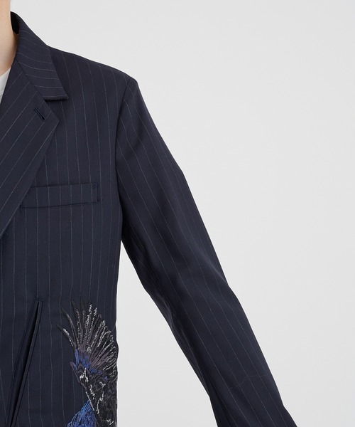 KHOKI / コッキ】Pinstripe-pattern jacket（テーラード