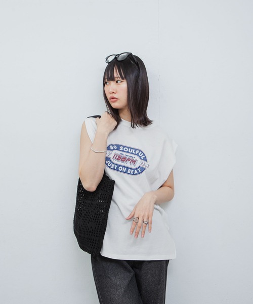 Chillfar（チルファー）の「かぎ針編みトートバッグ（トートバッグ・レディース・キナリ/ベージュ/パープル/オレンジ/ピンク/グリーン/ブラック・FREE）」の19枚目の写真