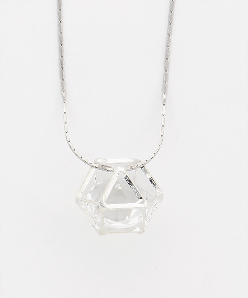 チャイハネ(チャイハネ)の「【チャイハネ】キュービックロングチェーンネックレス(ネックレス・レディース・シルバー/ゴールド・FREE)」の1枚目の写真