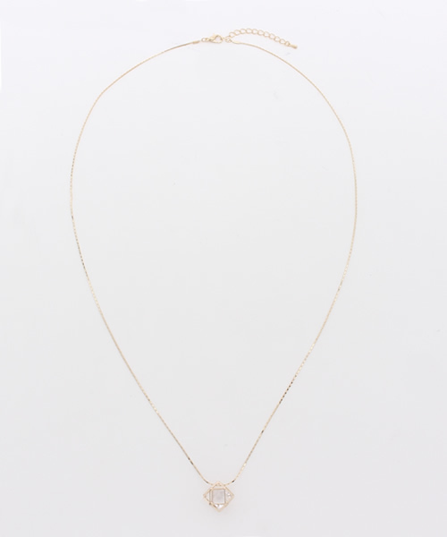 チャイハネ(チャイハネ)の「【チャイハネ】キュービックロングチェーンネックレス(ネックレス・レディース・シルバー/ゴールド・FREE)」の3枚目の写真