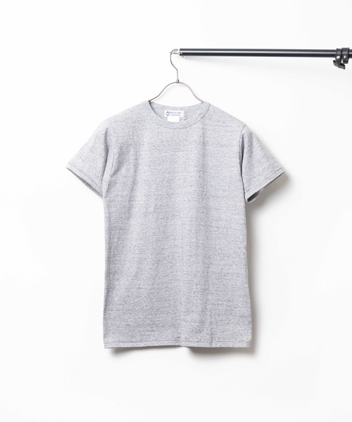 INNOCENT(イノセント)の「『WHITE LINE(ホワイトライン)』丸胴S撚りTシャツ(Tシャツ/カットソー・メンズ・グレー/ホワイト・50/44)」の1枚目の写真
