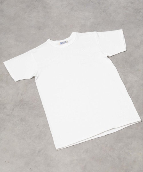 INNOCENT(イノセント)の「『WHITE LINE(ホワイトライン)』丸胴S撚りTシャツ(Tシャツ/カットソー・メンズ・グレー/ホワイト・50/44)」の4枚目の写真