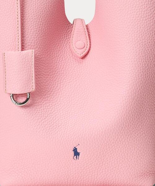 POLO RALPH LAUREN(ポロ ラルフ ローレン)の「Polo Play レザー トート(ハンドバッグ・レディース・ピンク・ONE)」の5枚目の写真