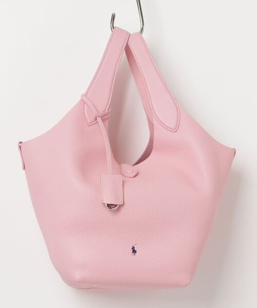 POLO RALPH LAUREN(ポロ ラルフ ローレン)の「Polo Play レザー トート(ハンドバッグ・レディース・ピンク・ONE)」の11枚目の写真
