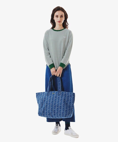 LACOSTE / ラコステ ワッフルボーダーTシャツ ワッフルボーダーTシャツ（Tシャツ/カットソー）｜LACOSTE