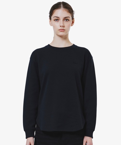 LACOSTE(ラコステ)の「ラウンドヘム 配色リブカラー ワッフルボーダーロングスリーブTシャツ(Tシャツ/カットソー・レディース・ホワイト/ピンク/グリーン/オフホワイト/ブラック/オリーブ/セージグリーン/ライトブルー・40/38/36/34)」の4枚目の写真