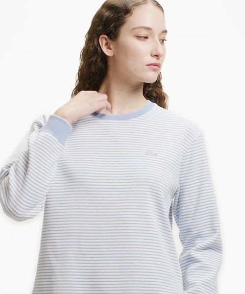LACOSTE（ラコステ）の「ラウンドヘム 配色リブカラー ワッフル