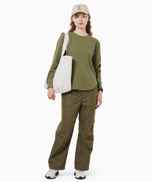 LACOSTE（ラコステ）の「ラウンドヘム 配色リブカラー ワッフル