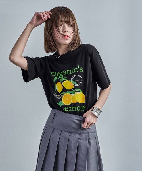 Fashion Letter(ファッションレター)の「ヴィンテージ風プリントTee(Tシャツ/カットソー・レディース・ブラック/オフホワイト・M)」の19枚目の写真