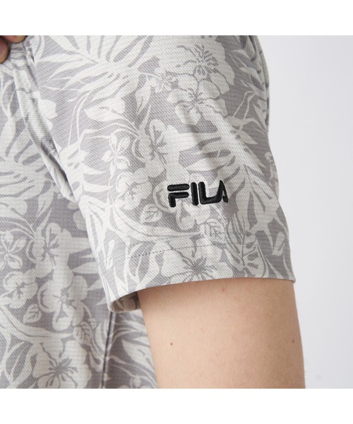 FILA GOLF(フィラゴルフ )の「FILA GOLF/フィラ ゴルフ ゴルフウェア 接触冷感 吸汗速乾 UVカット 遮熱メッシュ 半袖 シャツ Tシャツ(Tシャツ/カットソー・メンズ・サックスブルー/ライトグレー/ベージュ/ネイビー・M/L/LL)」の13枚目の写真