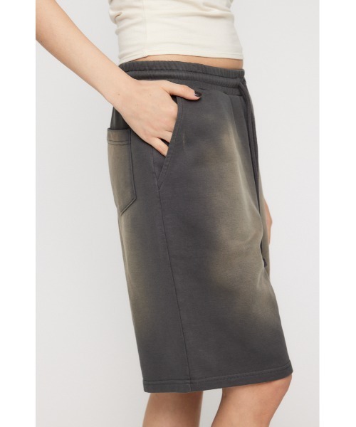 LAGUA GEM（ラグアジェム）の「WASH MIDDLE ハーフパンツ（スウェットパンツ・レディース・ブラック/カーキ/チャコールグレー・SMALL/MEDIUM）」の10枚目の写真