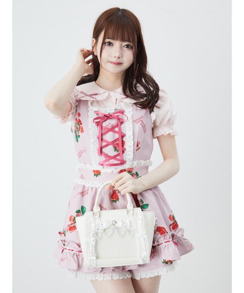 Ank Rouge（アンクルージュ）の「確定ファンサのおまじないはしごレースBAG（トートバッグ・レディース・ブラック/ブルー/レッド/ホワイト/グリーン/ピンク・FREE）」の8枚目の写真