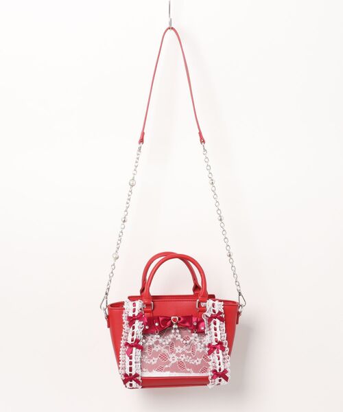 Ank Rouge（アンクルージュ）の「確定ファンサのおまじないはしごレースBAG（トートバッグ・レディース・ブラック/ブルー/レッド/ホワイト/グリーン/ピンク・FREE）」の20枚目の写真
