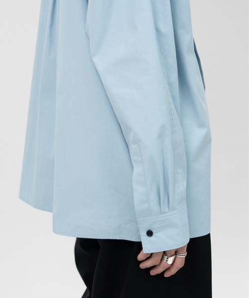 LAPIIS(ラピス)の「COTTON SILK REGULAR SHIRT(シャツ/ブラウス・メンズ・ライトブルー/ホワイト/ネイビー・MEDIUM/LARGE)」の10枚目の写真
