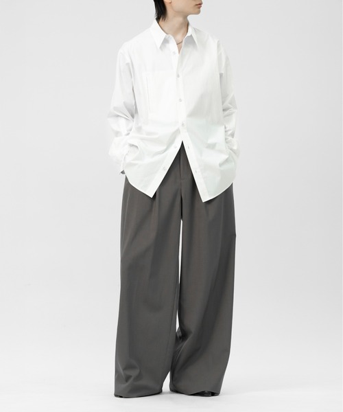LAPIIS(ラピス)の「COTTON SILK REGULAR SHIRT(シャツ/ブラウス・メンズ・ライトブルー/ホワイト/ネイビー・MEDIUM/LARGE)」の16枚目の写真