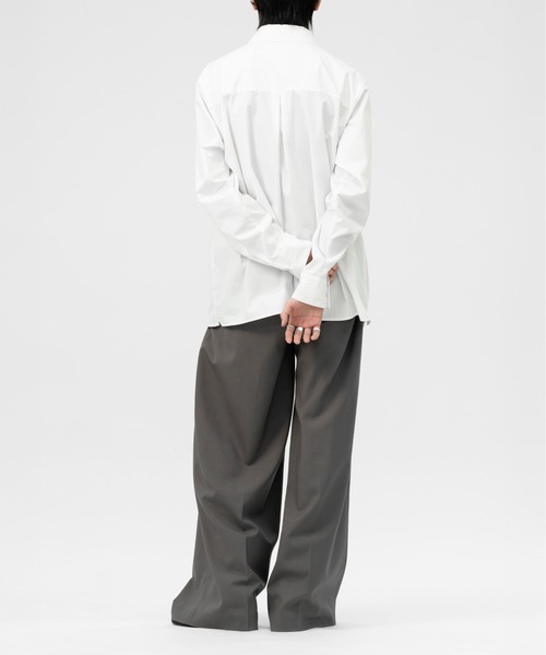LAPIIS(ラピス)の「COTTON SILK REGULAR SHIRT(シャツ/ブラウス・メンズ・ライトブルー/ホワイト/ネイビー・MEDIUM/LARGE)」の19枚目の写真
