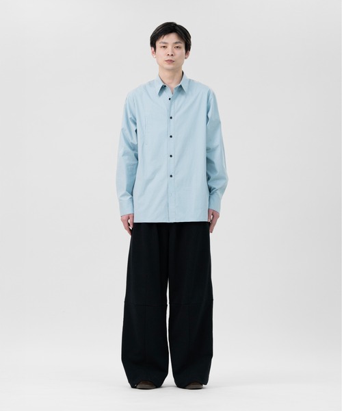 LAPIIS(ラピス)の「COTTON SILK REGULAR SHIRT(シャツ/ブラウス・メンズ・ライトブルー/ホワイト/ネイビー・MEDIUM/LARGE)」の13枚目の写真
