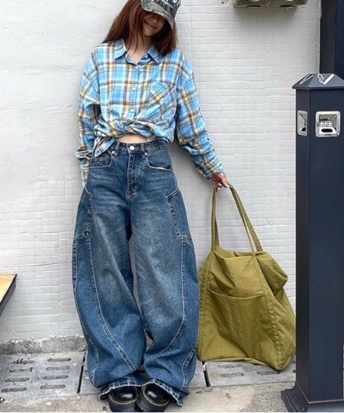 関税込♡*MARNI*ワイドレッグ 5ポケット デニムパンツ MARNI マルニ 23SS NO Vacancy Inn アップリケワイドレッグ