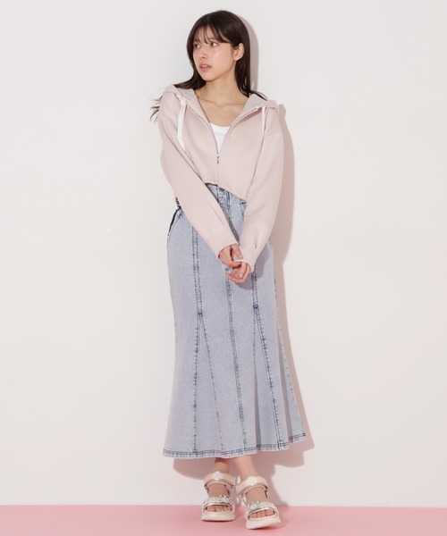 セール】◇サイドレースアップデニムマーメイドスカート セール】◇サイドレースアップデニムマーメイドスカート