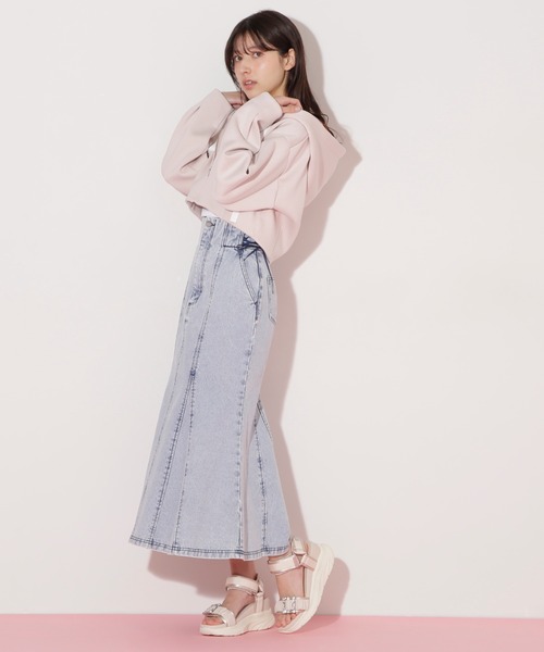 セール】◇サイドレースアップデニムマーメイドスカート