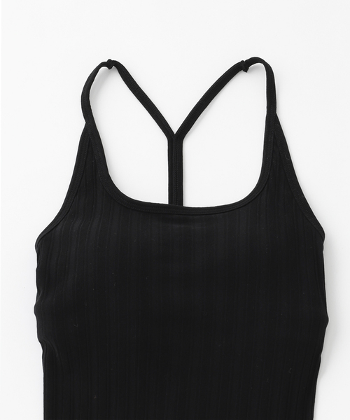 タンクトップ ノースリーブ HAKUJI WIDE RIB BRA TANKTOP レディース HAKUJI タンクトップ ノースリーブ Random rib bra V-TT