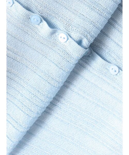 LAGUNAMOON（ラグナムーン）の「2WAYランダムリブシアーニットカーデ（Tシャツ/カットソー・レディース・ブラック/ブルー/アイボリー・FREE）」の10枚目の写真