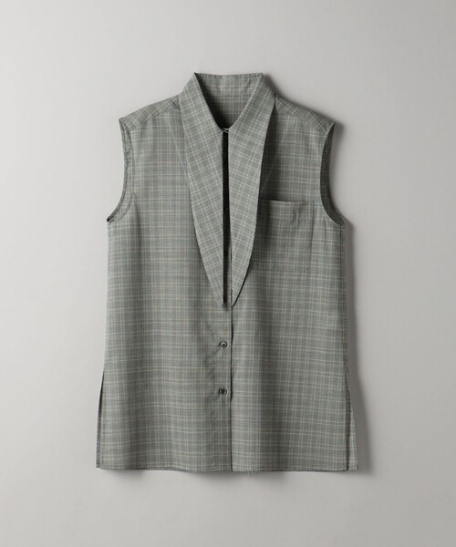 UNITED ARROWS - １回試着のみ ユナイテッドアローズ ボウタイノースリーブブラウス UNITED ARROWS - 1回試着のみ ユナイテッドアローズ ボウタイ