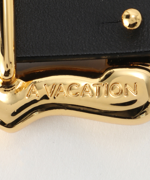 Spick & Span（スピックアンドスパン）の「A VACATION/ア ヴァケーション RIBBON13 GOLD（ベルト・レディース・ブラック・FREE）」の4枚目の写真