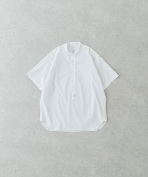 URBAN RESEARCH(アーバンリサーチ)の「new basic THOMAS MASON BAND PULLOVER SHIRTS(シャツ/ブラウス・メンズ・グリーン系その他/ホワイト/ライトブルー・MEDIUM/LARGE)」の2枚目の写真