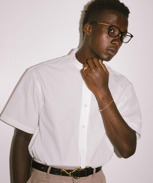 URBAN RESEARCH(アーバンリサーチ)の「new basic THOMAS MASON BAND PULLOVER SHIRTS(シャツ/ブラウス・メンズ・グリーン系その他/ホワイト/ライトブルー・MEDIUM/LARGE)」の4枚目の写真