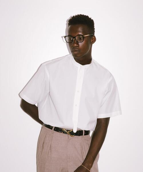 URBAN RESEARCH(アーバンリサーチ)の「new basic THOMAS MASON BAND PULLOVER SHIRTS(シャツ/ブラウス・メンズ・グリーン系その他/ホワイト/ライトブルー・MEDIUM/LARGE)」の5枚目の写真