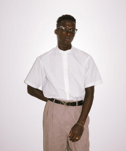 セール】new basic THOMAS MASON BAND PULLOVER SHIRTS（シャツ