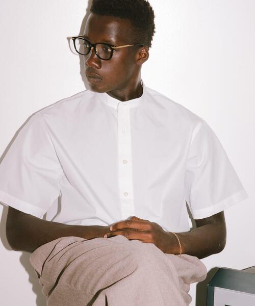 URBAN RESEARCH(アーバンリサーチ)の「new basic THOMAS MASON BAND PULLOVER SHIRTS(シャツ/ブラウス・メンズ・グリーン系その他/ホワイト/ライトブルー・MEDIUM/LARGE)」の7枚目の写真