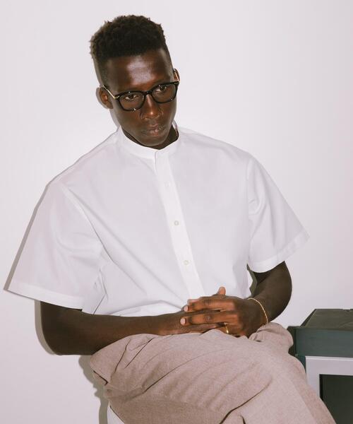 URBAN RESEARCH(アーバンリサーチ)の「new basic THOMAS MASON BAND PULLOVER SHIRTS(シャツ/ブラウス・メンズ・グリーン系その他/ホワイト/ライトブルー・MEDIUM/LARGE)」の8枚目の写真