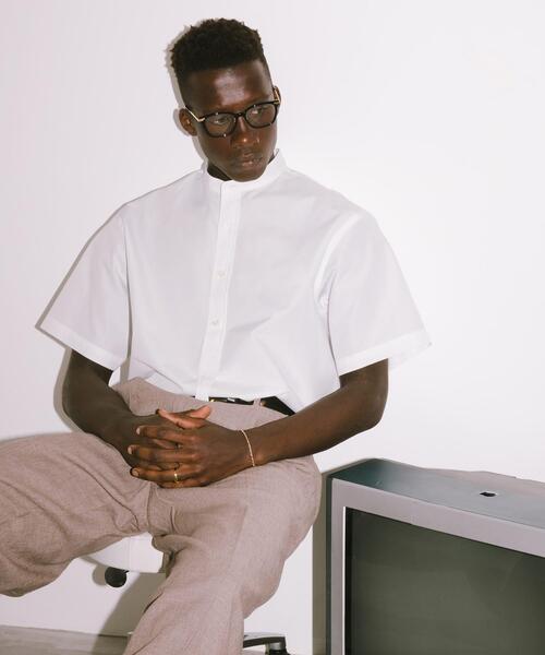 URBAN RESEARCH(アーバンリサーチ)の「new basic THOMAS MASON BAND PULLOVER SHIRTS(シャツ/ブラウス・メンズ・グリーン系その他/ホワイト/ライトブルー・MEDIUM/LARGE)」の9枚目の写真