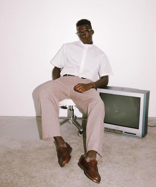 URBAN RESEARCH(アーバンリサーチ)の「new basic THOMAS MASON BAND PULLOVER SHIRTS(シャツ/ブラウス・メンズ・グリーン系その他/ホワイト/ライトブルー・MEDIUM/LARGE)」の12枚目の写真