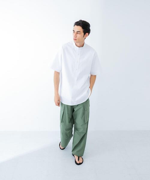 URBAN RESEARCH(アーバンリサーチ)の「new basic THOMAS MASON BAND PULLOVER SHIRTS(シャツ/ブラウス・メンズ・グリーン系その他/ホワイト/ライトブルー・MEDIUM/LARGE)」の18枚目の写真