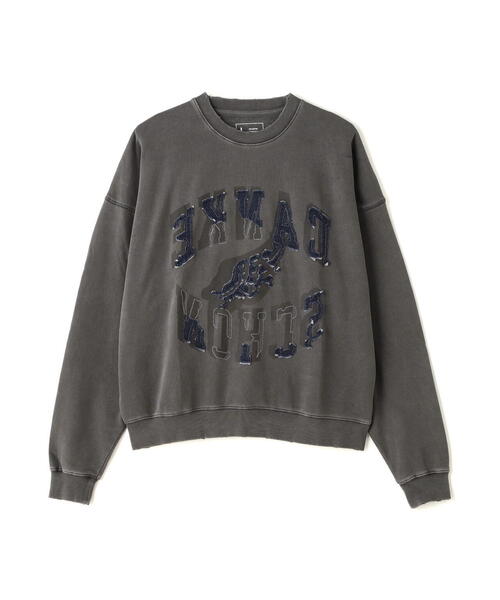 DANKE SCHON(ダンケシェーン)の「DankeSchon/ダンケシェーン/PIGMENT SWEAT CREWNECK LOGO(スウェット・レディース・グレー/ベージュ・L/M)」の3枚目の写真